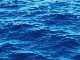 Endless blue waters with wavy patterns creating a sense of depth and complexity, depth, complexity