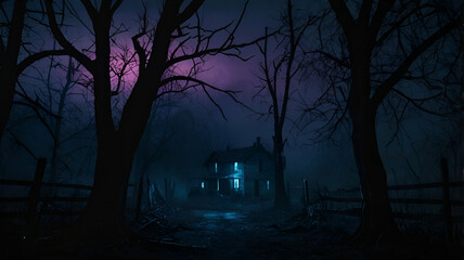 spooky halloween night