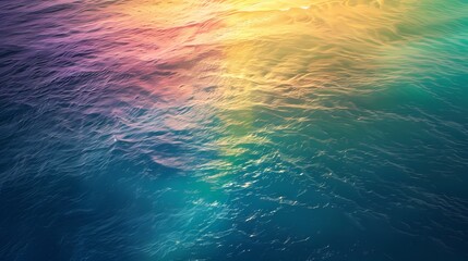 Obraz premium digital technology rainbow color sea water texture illustration poster background