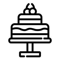 cake Line Icon