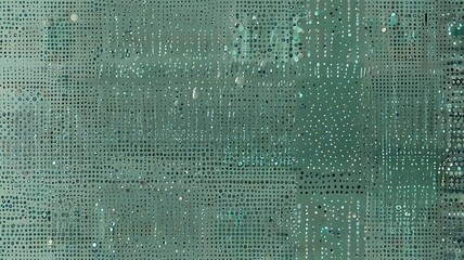 Light frosty green background with small silver-grey polka dots, adding a refreshing and elegant touch