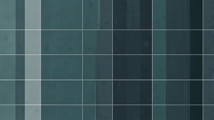 Cool grey-blue background with a subtle aqua grid, giving a fresh and contemporary feel