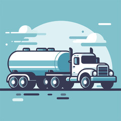 tank truck vector image