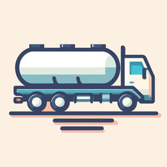 tank truck vector image