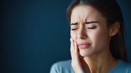 Female with Toothache Reflecting Dental Pain