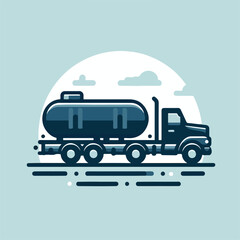 tank truck vector image