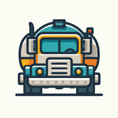 tank truck vector image