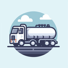 tank truck vector image