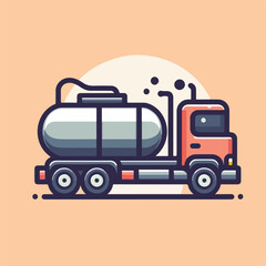 tank truck vector image