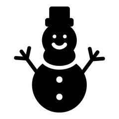 snowman Line Icon