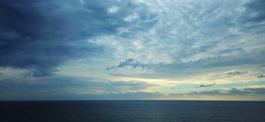clouds over the sea