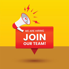 Join Our Team Vector design with spiker 
