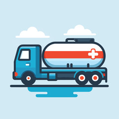 tank truck vector image