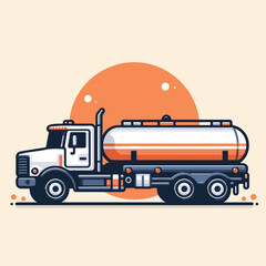 tank truck vector image