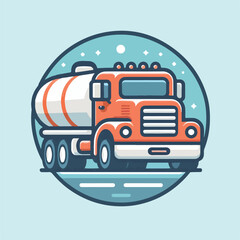 tank truck vector image