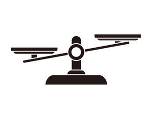 シンプルな天秤のイラスト　ビジネスイラスト
