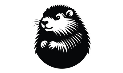 Groundhog vector Silhouette