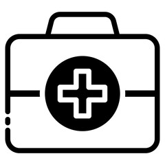 First aid kit icon representing health or emergency care.