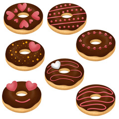 Set of donut Illustration 