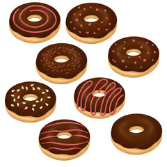 Set of donut Illustration 