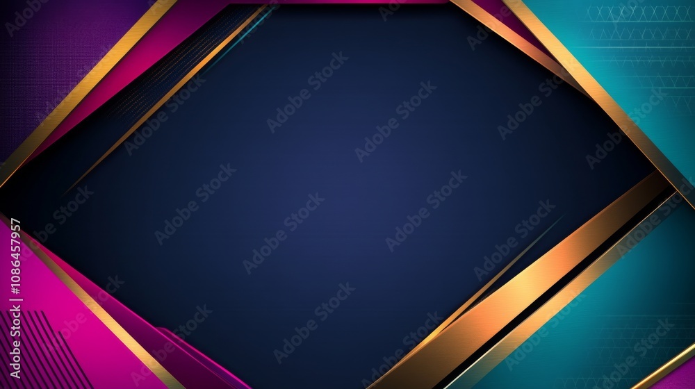 Poster vibrant background design with colorful geometric shapes and edges suitable for creative projects, p
