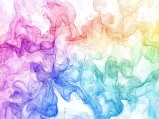Fototapeta premium Abstract colorful smoke in rainbow colors
