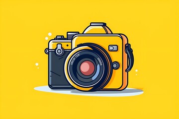 Flat Design World Photography Day Concept Background photo earth camera image poster technology nature day film international lens picture illustration photographer design vector