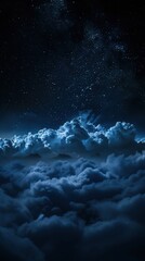 Starry Night Above Clouds