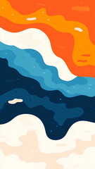 Dreamy abstract background with vibrant hues and flowing shapes