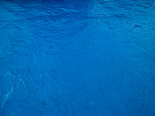 Water background, ripple waves. Blue swiming pool pattern. with copy space for design