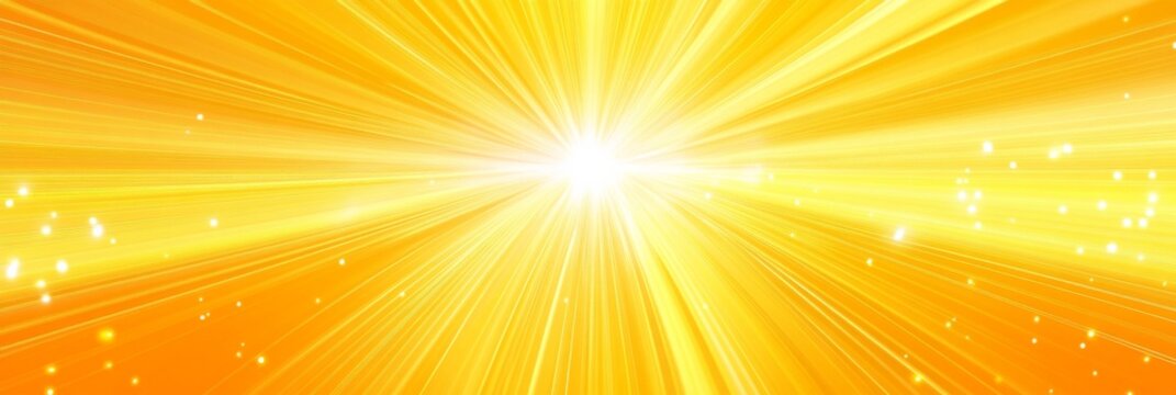 Abstract background bright yellow color filled burst light Glittery and orange