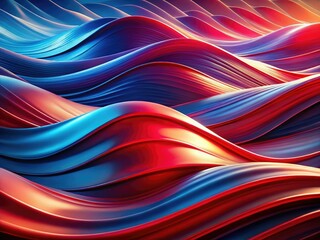 Abstract Vibrant Wavy Background with Red and Blue Tones for Modern Design, Eye-catching Minimalist Art, Colorful Digital Textures, Contemporary Aesthetics, and Creative Graphic Elements