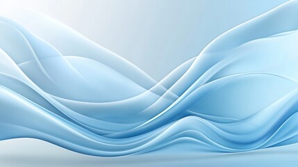 Fototapeta premium Abstract digital art piece light blue background It