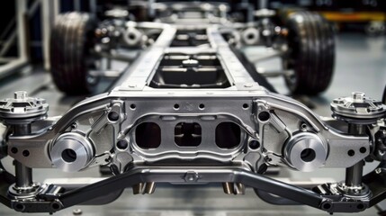 Fototapeta premium Essential Components for Car Chassis Manufacturing