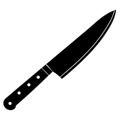 knife on a white background