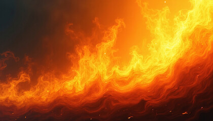 Fototapeta premium Dynamic Firestorm Dance of Flames and Smoke