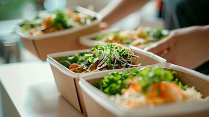 Experience Eco-Friendly Food Delivery with Organic Takeout in Biodegradable Containers