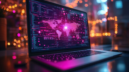 Obraz premium Digital CRM Strategy for Global Customer Relationship Management