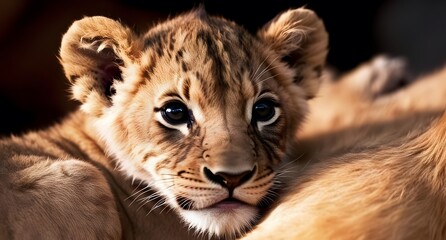 Lions Kids cute close up