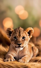 Lions Kids cute close up