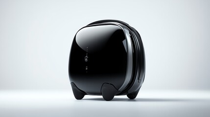 A futuristic spherical suitcase with 360degree mobility