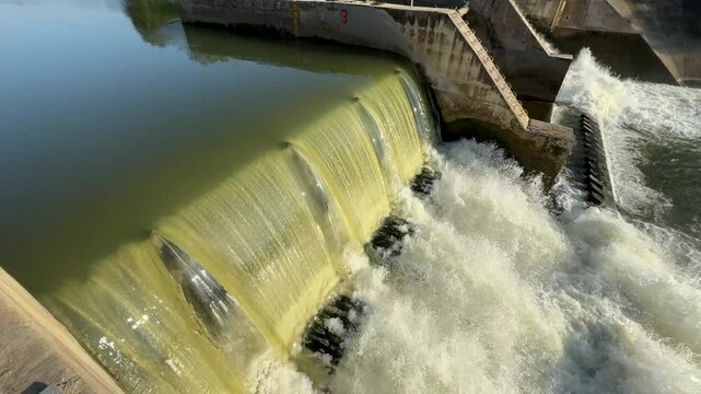 small dam in asia countryside thailand
