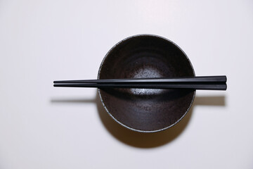 お茶碗と箸