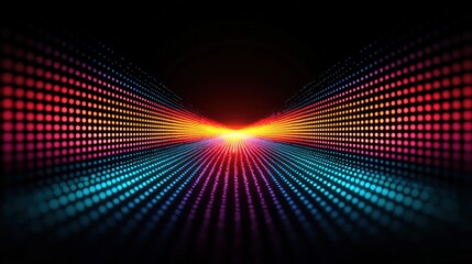 Fototapeta premium Vibrant Colorful Light Burst Abstract Energy Wave Background