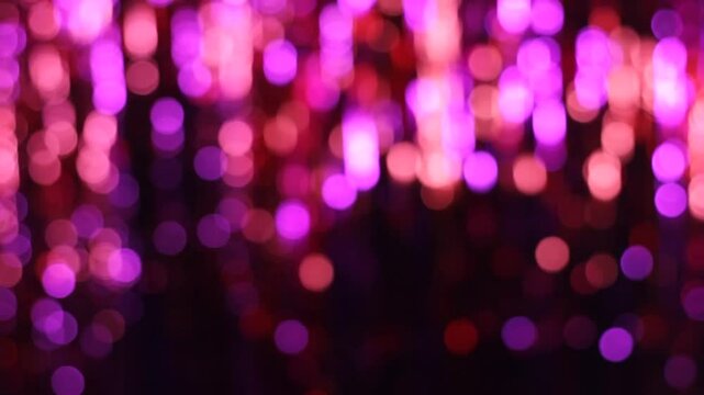 Pink Bokeh Burlesque Curtain and Stage Blur Background