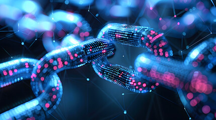 Blockchain technology concept