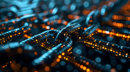 Blockchain technology concept