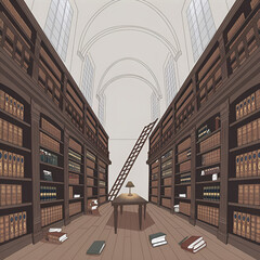 Library graphic design