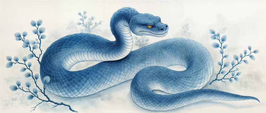blue snake