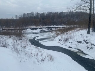 river in winter